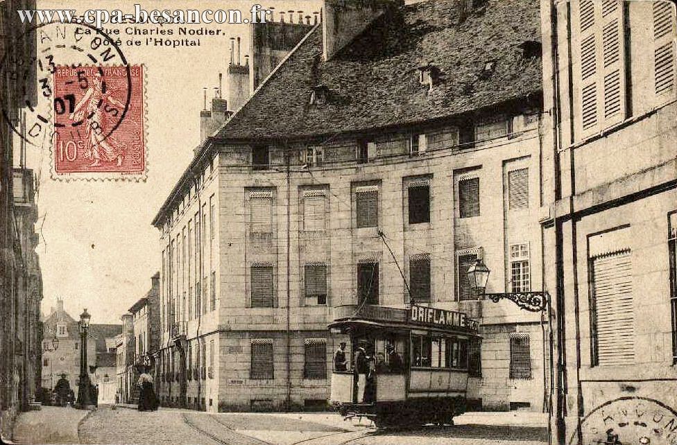 570 - BESANÇON  La Rue Charles Nodier. Côté de l’Hôpital